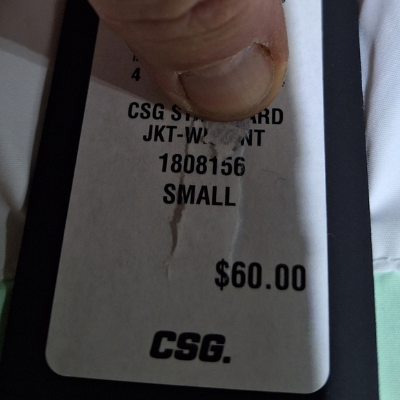 CSG men's small pastel colorblock hooded windbreaker NWT. Fall,Spring, Lightweig - Picture 5 of 8